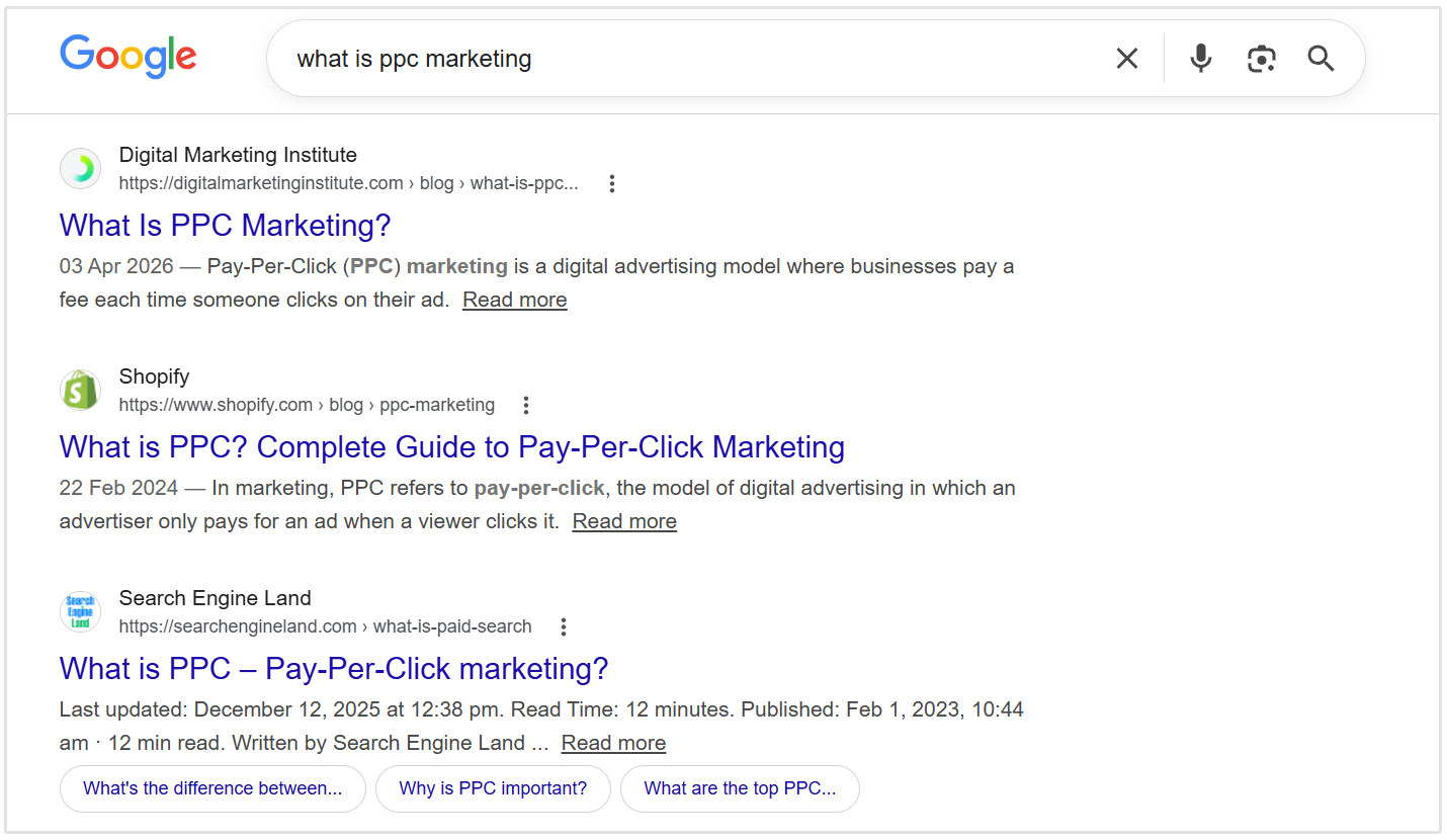 Was ist PPC-Marketing-SERP